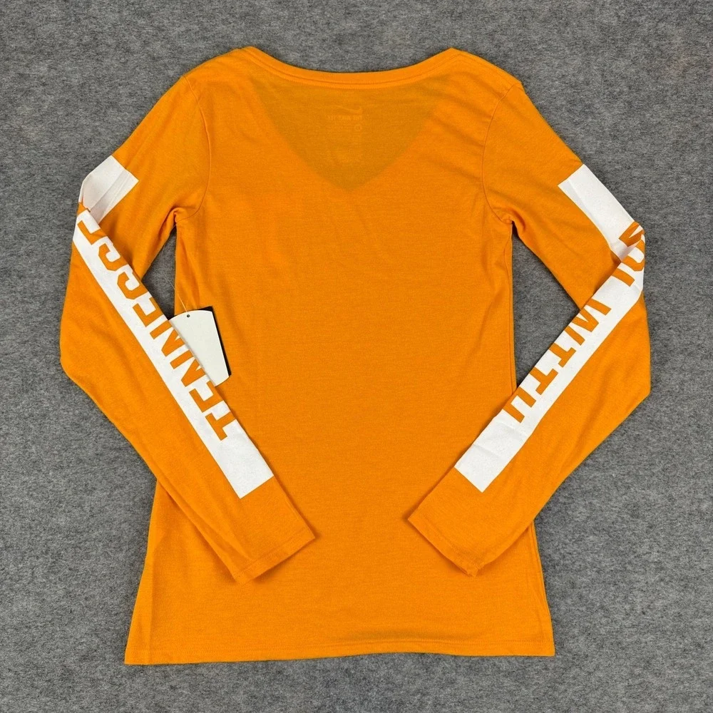 Nike Tennessee Volunteers Vols T-Shirt Athletic Cut Long Sleeve Orange Womens XS